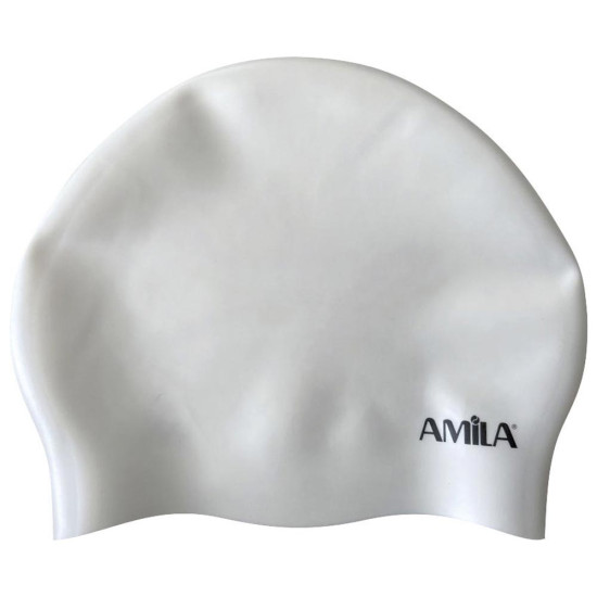 Amila Σκουφάκι Κολύμβησης Long Hair HQ Λευκό